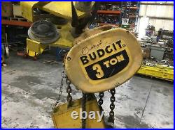 Budgit 3 Ton Electric Chain Hoist 3 PH 230/460V With Trolley T356-2R #18MK