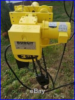 Budgit 3 Ton Electric Chain Hoist With Motorized Trolley