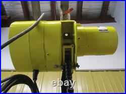 Budgit 309828-48A Electric Roller Chain Hoist 1 Ton 2000 Lbs 3 PH 32' Ft. Lift