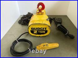 Budgit Beh0208 Electric Chain Hoist 4000 Lb/ 2 Ton Capacity 10 Ft. Chain Length