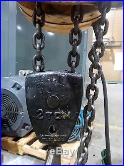Budgit Chain Electric hoist 2 ton with chain container- 230/460 3-Phase (HO003)