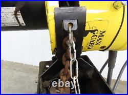 Budgit Electric Chain Hoist 1 Ton 12' Lift 2 Speed 16/5 FPM Power Trolley 460 V