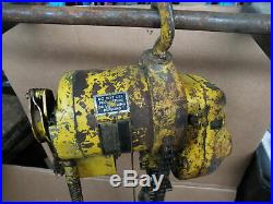 Budgit Electric Hoist Winch 1/2 Ton Pull Cord 115v 10' Roller Chain 40495618