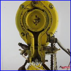 Budgit Model 1523A 1/2 Ton Roller Chain Electric Hoist 480V 3Ph 17 FPM 10' Lift