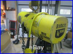 Budgit electric chain hoist 1/4 ton 3 phase 240/480VAC model 113451-5 500 lbs