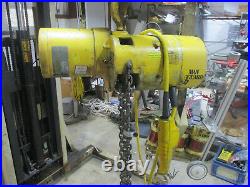 Budgit electric chain hoist 1/4 ton 3 phase 240/480VAC model 113451-5 500 lbs