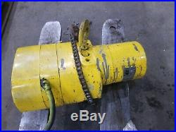 Budgit electric chain hoist 1/4 ton 3 phase 240v model 309827-15 motor 310877-1