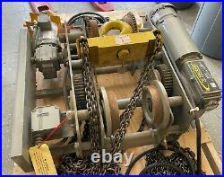 CHESTER HOIST 4 Ton Electric Chain Hoist 460V 3 Phase 60Hz SLE Trolley Motorized