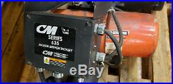 CM 2 Ton capacity electric Chain Hoist with 635 motorized power trolley, crane
