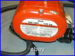 CM 300 LBS. 115V SHOPSTAR ELECTRIC CHAIN HOIST, Completely Reconditioned