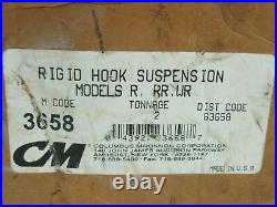 CM 3658 Lodestar Electric Chain Hoist Suspension Rigid Hook 2 Ton R-RR-WR
