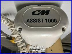 CM Assist 1000 1/2 Ton 1000LB Electric Chain Hoist Columbus Mckinnon 16 FPM