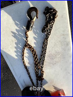 CM Columbus Mckinnon MODEL B Lodestar Chain Hoist 1/4ton 3ph 1/4hp 440-480v-ac