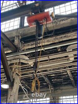 CM Electric Chain Hoist 5 Ton 20' lift wire 460V-3 phase