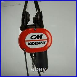 CM F2 Loadstar 1/2 Ton Electric Chain Hoist 10' Lift 2 Speed 16/5 FPM 480V 3Ph