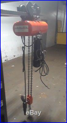 CM Hoist 2 Speed Model R2 2 Ton Electric Chain Hoist with Trolley with Manual