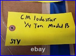 CM LODESTAR MODEL B CHAIN HOIST 1/4 TON 10' LIFT 16 FPM 115v