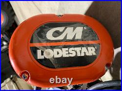 CM Loadstar 1/4 Ton Electric Chain Hoist 20' Lift 16 FPM 115V Single Phase