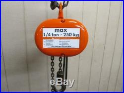 CM Loadstar Model B Electric Chain Hoist 1/4 Ton 500 Lbs 1 PH 115v 10' Lift