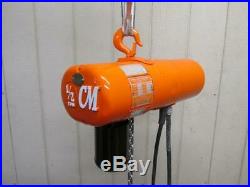 CM Loadstar Model F Electric Chain Hoist 1/2 Ton 1000 Lbs 3 PH 220/440v 15' Lift