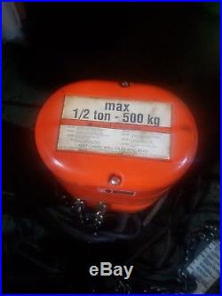 CM Lodestar 1/2ton Hoist 110V Electric Chain