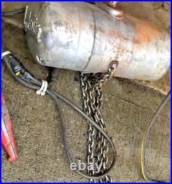 CM Lodestar 1/4 Ton, Electric Chain Hoist 120v 10ft