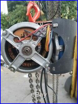 CM Lodestar 1 Ton Electric Chain Hoist 120 Volts