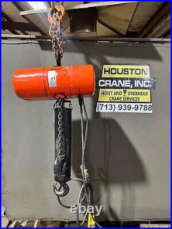 CM Lodestar 2 Ton Electric Chain Hoist, Model L, 18 ft Lift, 230/460V