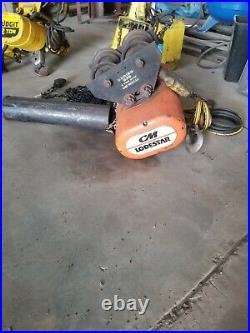 CM / Lodestar 2 ton Chain Hoist model R with Pendant control and trolley
