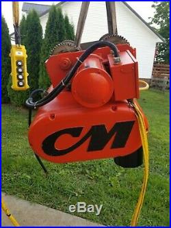 CM Lodestar 3 Ton Electric Chain Hoist With Motorized Trolley