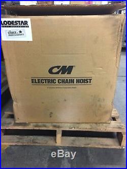 CM Lodestar 3 Ton Electric Chain Hoistmodel Rrt-2ontario, Caliif