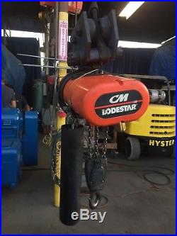 CM Lodestar 3 Ton Electric Chain Hoistmodel Rrtontario, Caliif