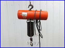 CM Lodestar A Electric Chain Hoist 1/8 Ton 32 FPM 13' Lift 230/460 Volt Tested