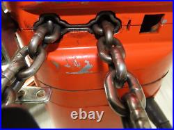 CM Lodestar A Electric Chain Hoist 1/8 Ton 32 FPM 13' Lift 230/460 Volt Tested
