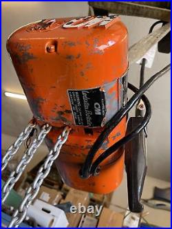 CM Lodestar B 1/4 Ton Electric Chain Hoist 10' Lift 208-230/460V 3Ph CC1C1