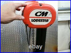 CM Lodestar Chain Hoist 1/4 Ton 10 ft Lift 5 ft pendant 16 FPM