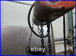 CM Lodestar Chain Hoist 1/4 Ton 10 ft Lift 6 ft pendant 16 FPM 115v Model B