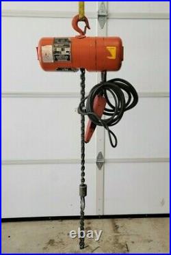 CM Lodestar Electric 1/4 Ton Chain Hoist 16 Feet Per Minute 120V, 9 Feet Chain