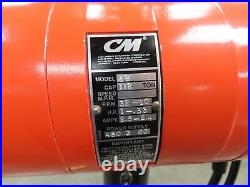 CM Lodestar J2 1/2 Ton 1000lb Electric Chain Hoist 3Ph 32/10FPM 480V 2 Speed