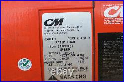CM Lodestar L 1 Ton Electric Chain Hoist 208-240v 440-480v Hook