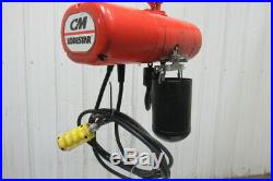 CM Lodestar Model A 1/8Ton Electric Chain Hoist 14'6 Lift 32FPM 208-230/460 3Ph