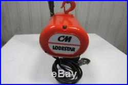 CM Lodestar Model AA 1/8 Ton Electric Chain Hoist 60FPM 10' 230/460V 3Ph