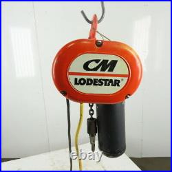 CM Lodestar Model AA 1/8 Ton Electric Chain Hoist 60FPM 20' 120V Single Phase