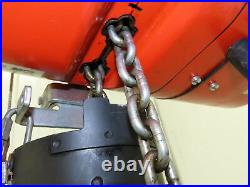 CM Lodestar Model B 1/4 Ton 500lb Electric Chain Hoist 12' Lift 16 FPM 3PH 460V
