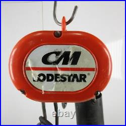 CM Lodestar Model B 1/4 Ton Electric Chain Hoist 10' Lift 16FPM 208-230/460V 3Ph