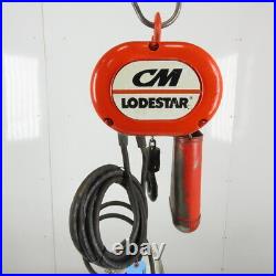 CM Lodestar Model B 1/4 Ton Electric Chain Hoist 11' Lift 16FPM 208-230/460V 3Ph