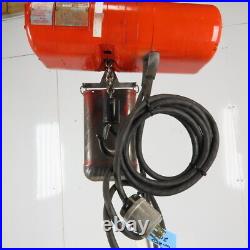 CM Lodestar Model B 1/4 Ton Electric Chain Hoist 11' Lift 16FPM 208-230/460V 3Ph