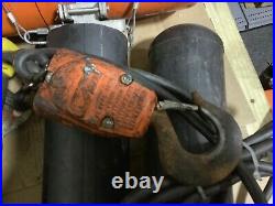 CM Lodestar Model E 1/2 Ton 1000LB Electric Chain Hoist, 230/460 VOLT 3 PH, 15