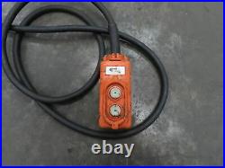 CM Lodestar Model F 1/2 Ton 1000lb Electric Chain Hoist 1PH 120V 10'6 Lift