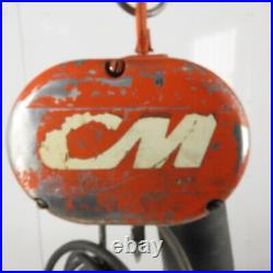 CM Lodestar Model F 1/2 Ton Electric Chain Hoist 10' Lift 16FPM 208-230/460V 3Ph